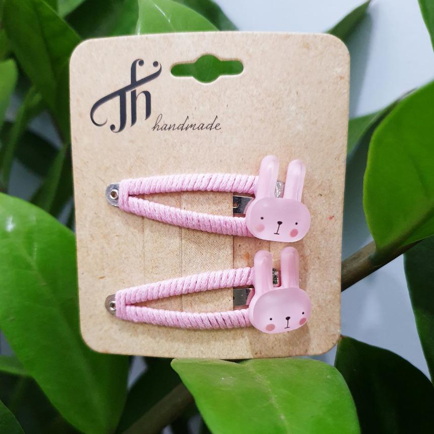 Kẹp mái quấn vải hình thú - set 02 kẹp