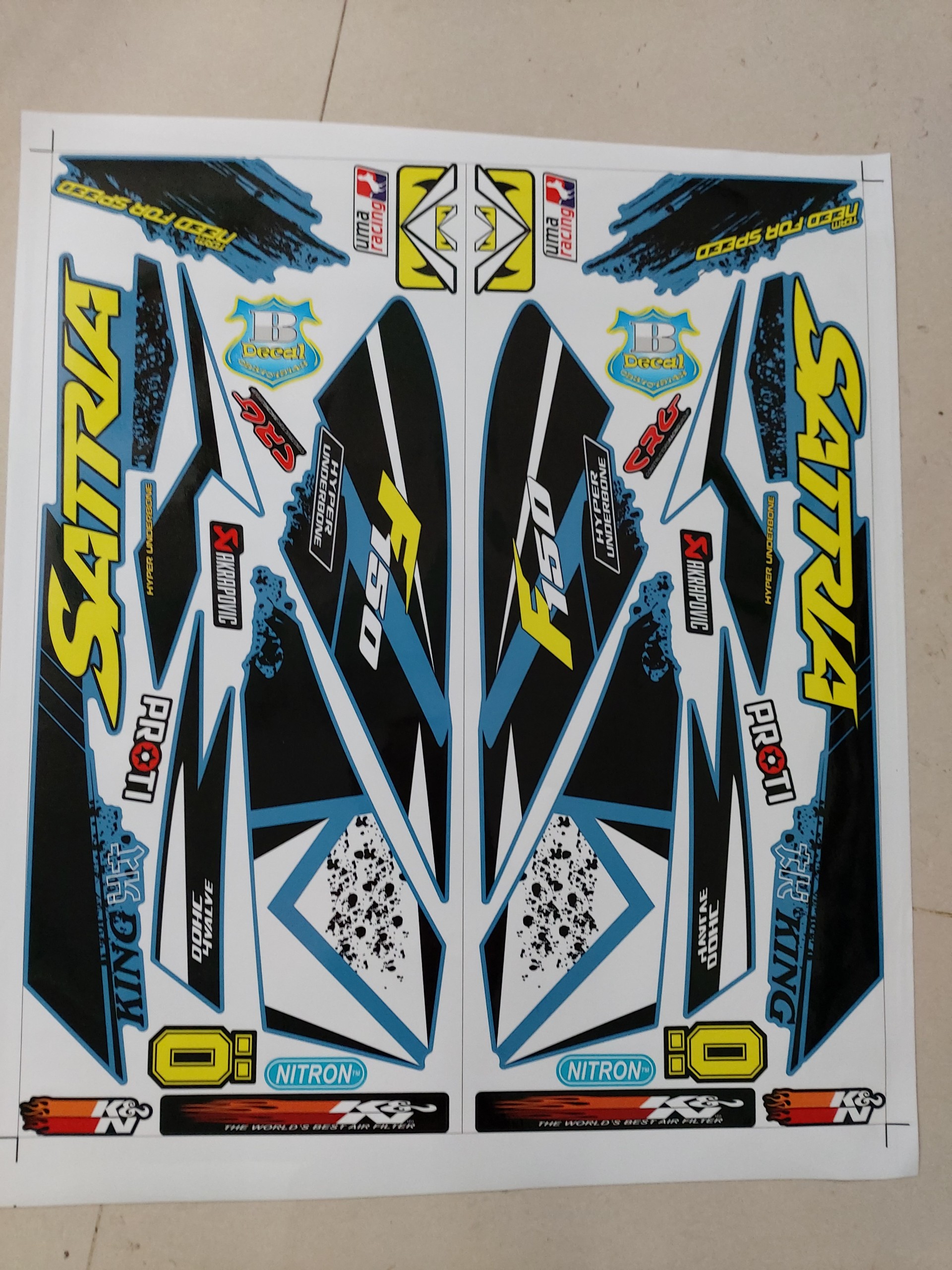 Tem rời satria f150 king