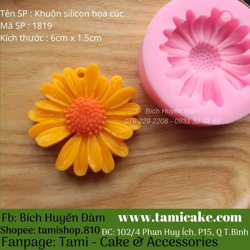 [HCM]Khuôn silicon hoa cúc 1819