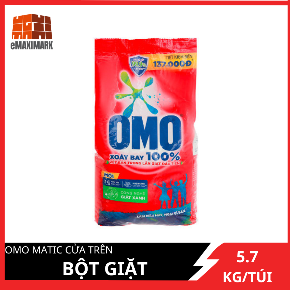 Bột giặt omo đỏ gói 5.7kg