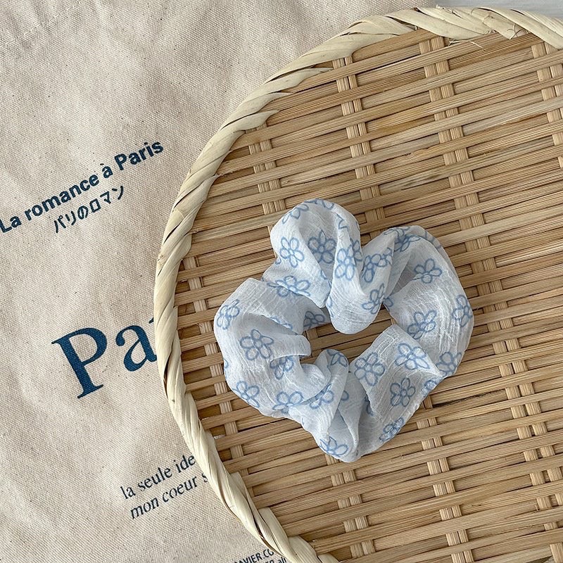 SCRUNCHIES NỮ TONE XANH, CỘT TÓC, BUỘC TÓC