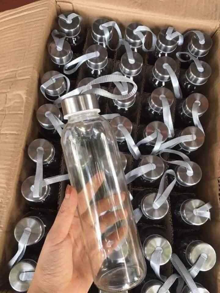 [HCM]BÌNH THỦY TINH ĐỰNG NƯỚC DETOX 500ML