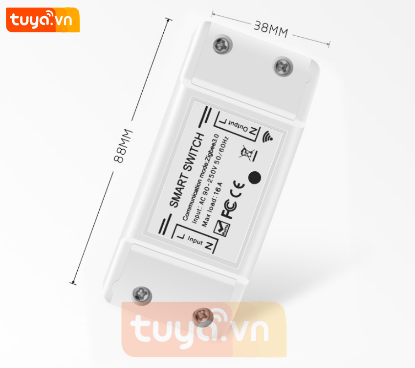 Công Tắc Zigbee Công Suất Lớn 16A Tuya SHP-ZBasic