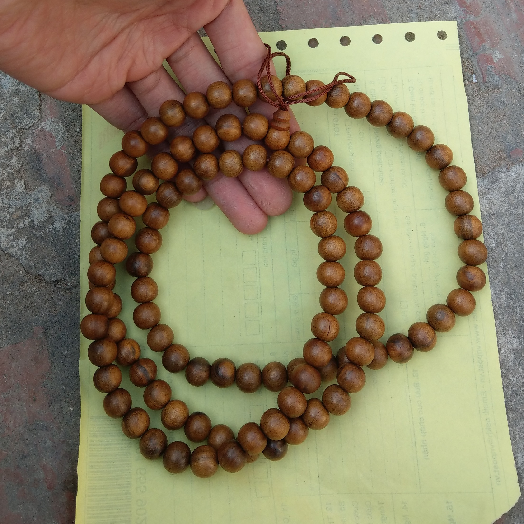 Tràng 108 Hạt - Gỗ Bách Xanh - Size 12mm