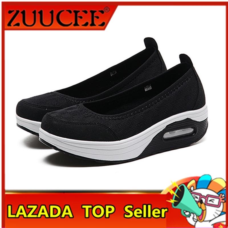Giày đế bệt Hàn Quốc ZUUCEE Giày đế bằng cho nữ Giày cỡ lớn 35