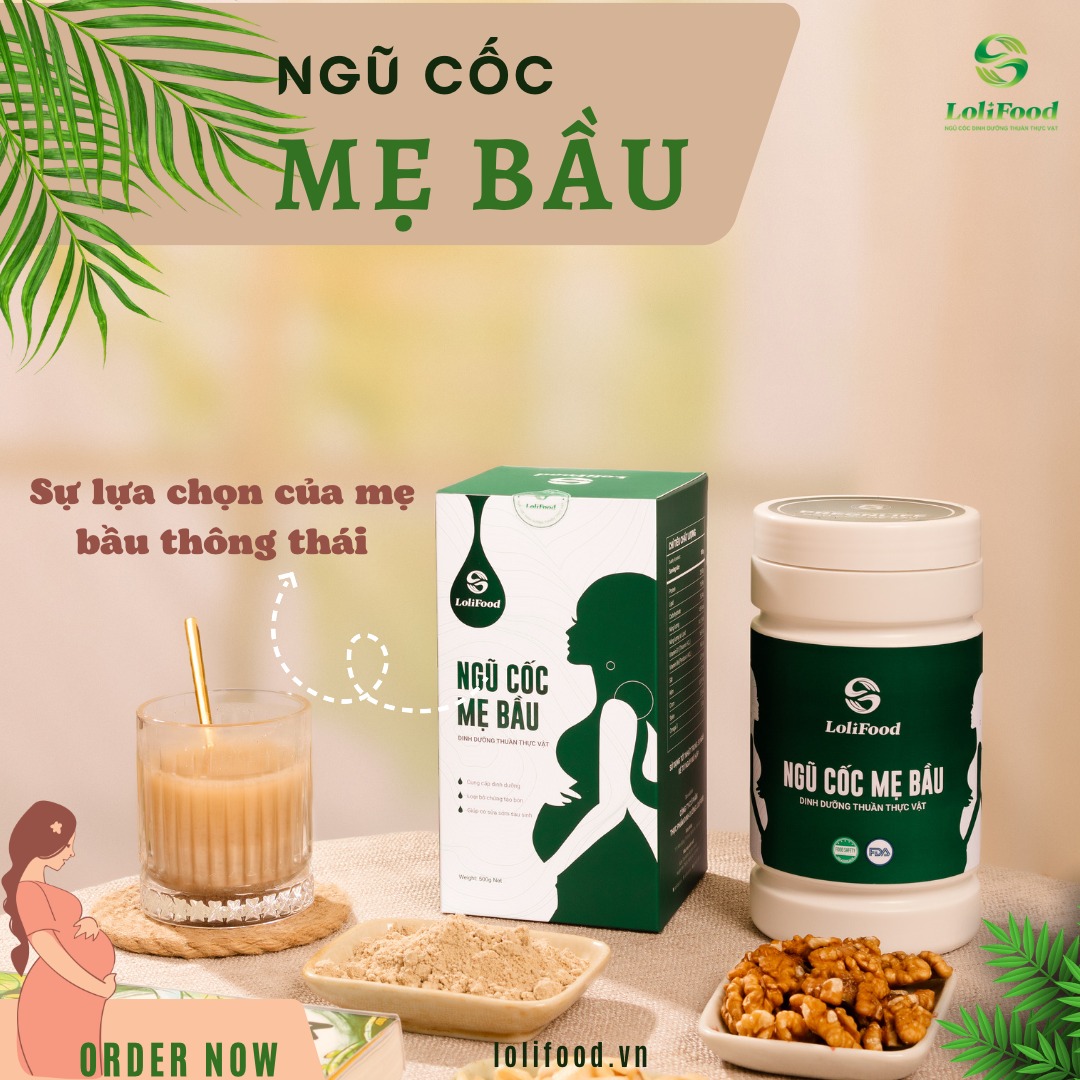 Ngũ cốc mẹ bầu cao cấp lolofood - bột ngũ cốc dinh dưỡng cho mẹ bầu