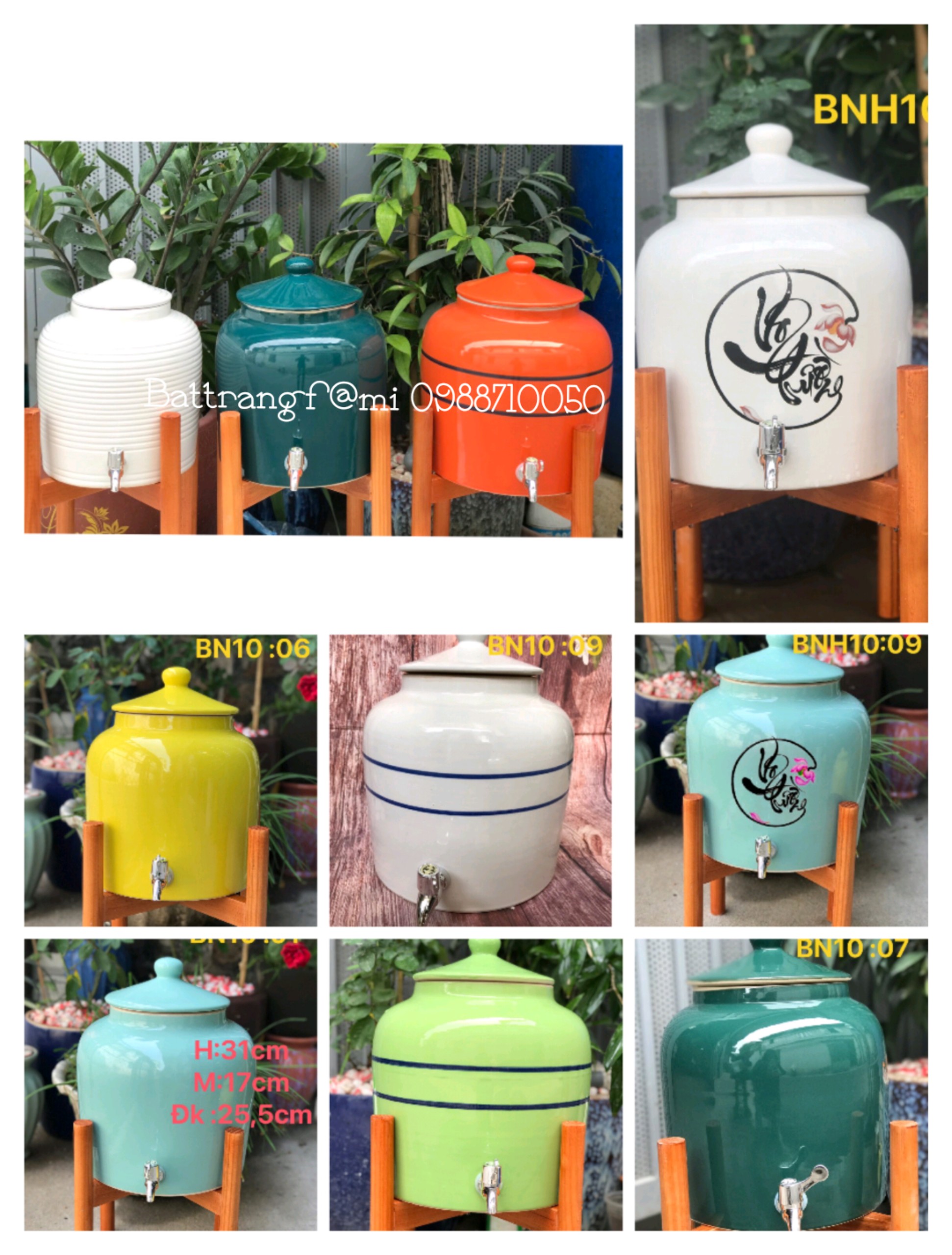 BÌNH SỨ ĐỰNG NƯỚC_10Lít