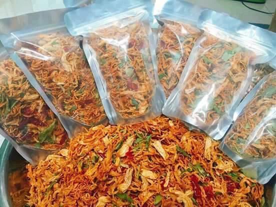 [HCM]Khô gà lá chanh 200gr