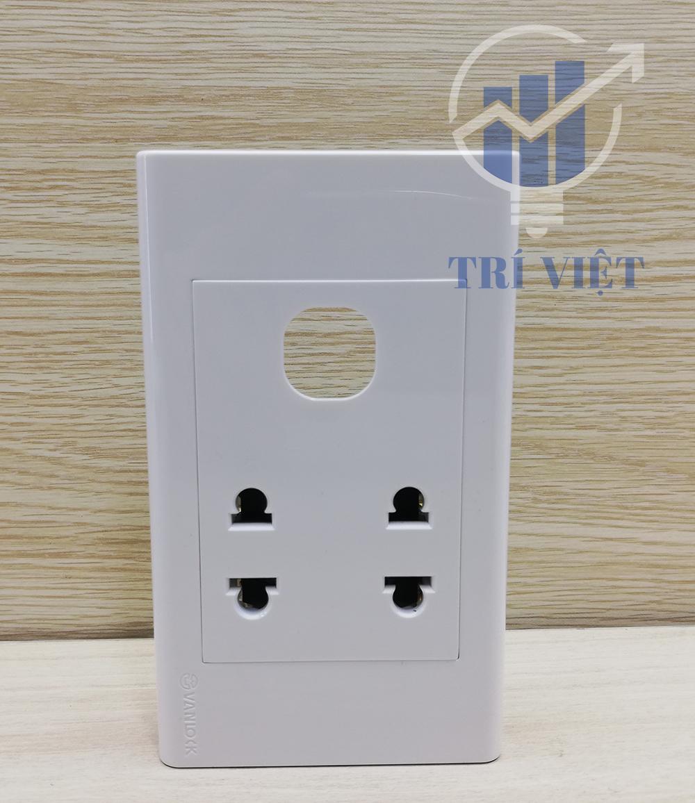 [HCM]Ổ cắm đôi 2 chấu và công tắc VANLOCK SINO