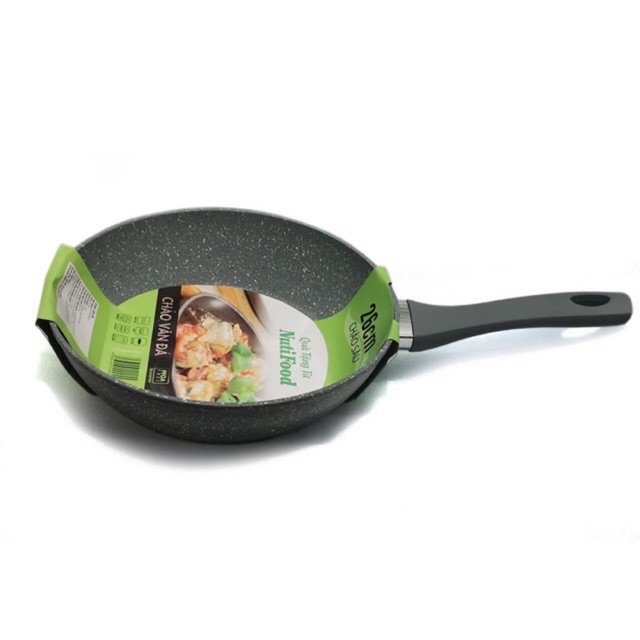 [Hoàn tiền 12%] Chảo chống dính vân đá siêu bền 26cm