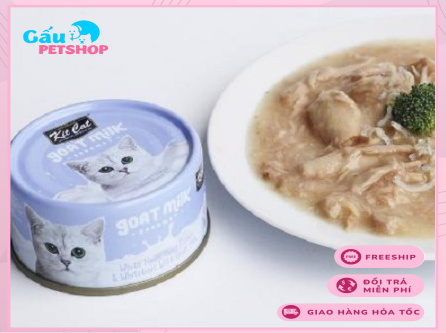 Pate sữa dê KitCat cho mèo lon 70g