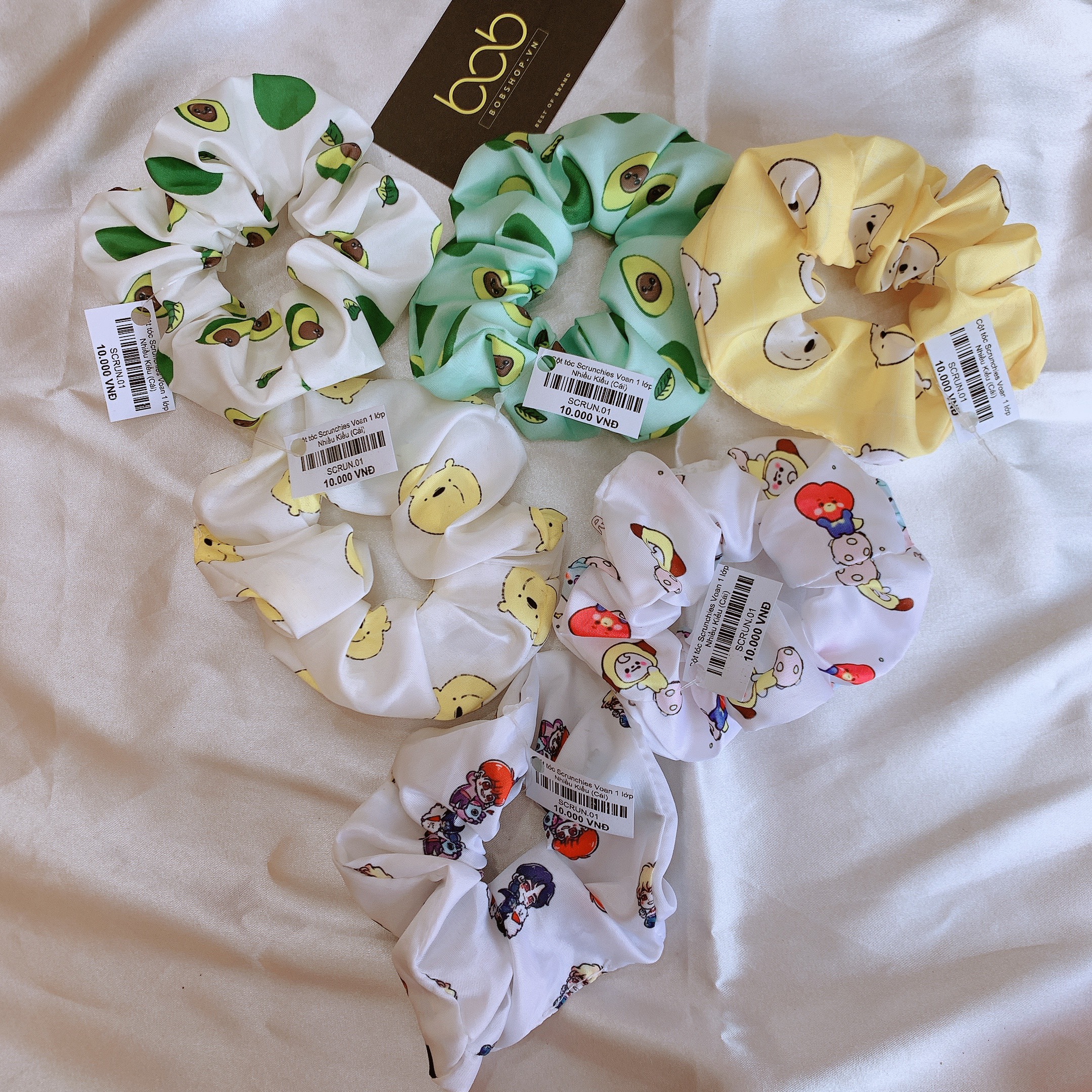 [HCM][NGẪU NHIÊN 10K] Dây buộc tóc cột tóc scrunchies ngẫu nhiên 10K