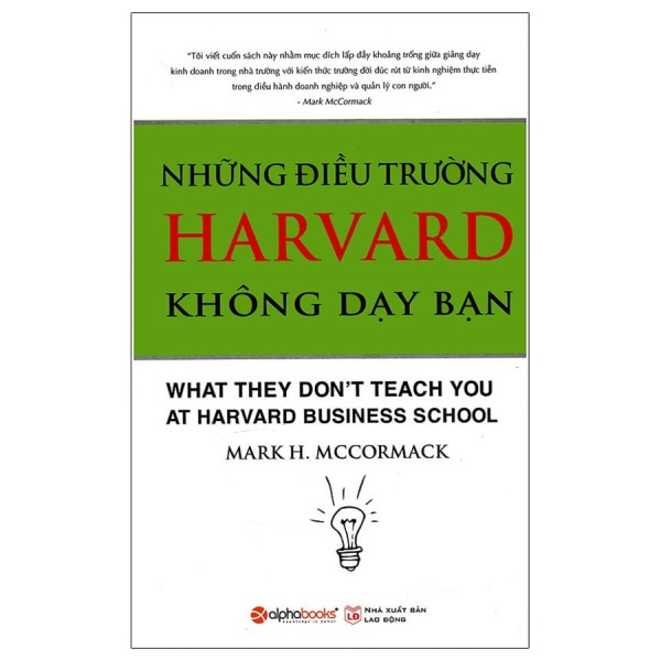 Những điều trường Harvard ko dạy | Lazada.vn