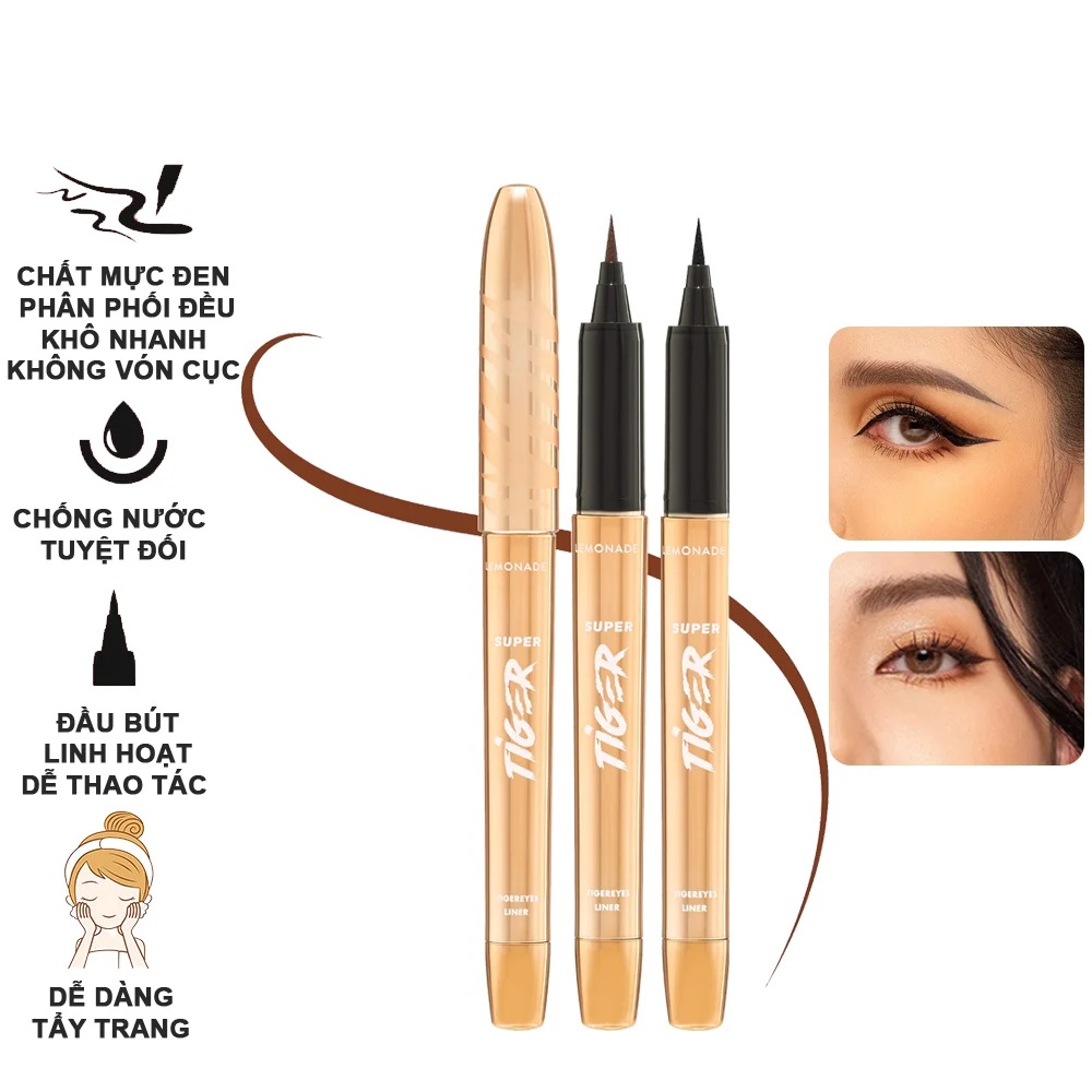 Bút Kẻ Mắt Siêu Mảnh Lemonade SuperTiger Micro Eyeliner 1g