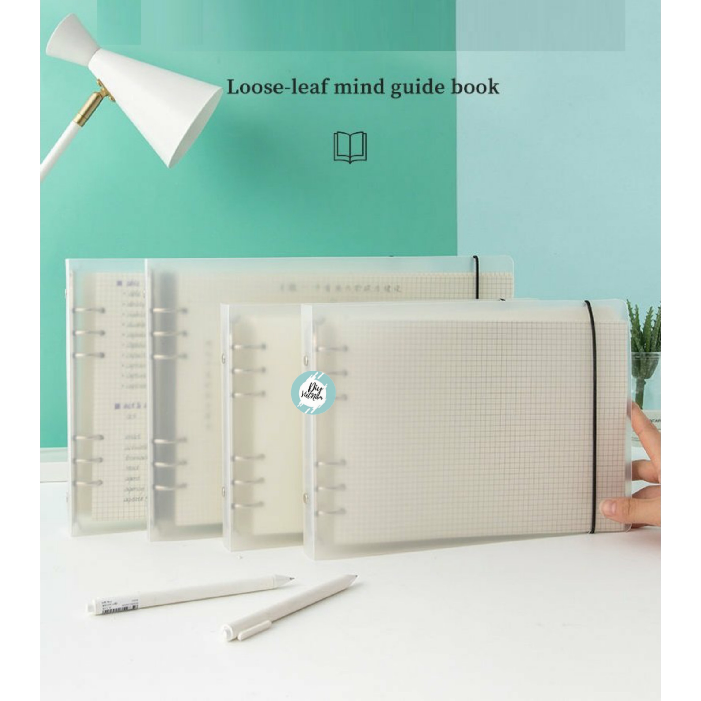 [HCM]PLANNER NHỰA CỨNG A4/B5 NGANG 6 LỖ