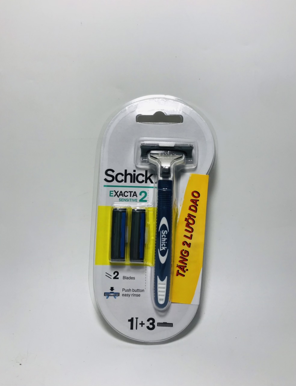 Dao cạo râu lưỡi kép Schick Exacta 2 System( vỉ)