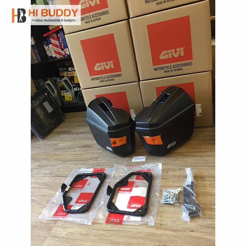 Thùng Hông Givi E22N-S Có Đèn Và Baga Hông SBL2000