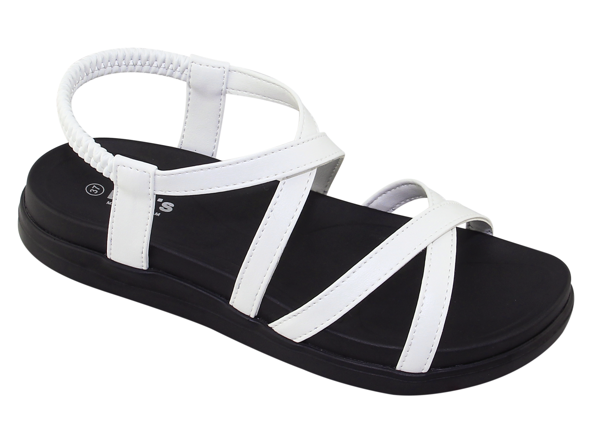 Sandal đế bằng nữ Bita's SHANA.04 (Nâu + Đen + Kem + Trắng + Xanh lá)