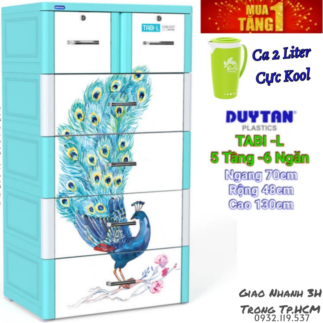 [HCM]Tủ nhựa duy tân TABI-L CÚN CON ( SIZE LỚN NHẤT )