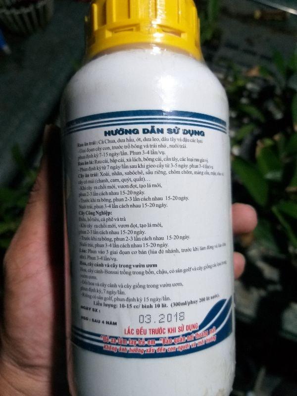 phân bón lá vi lượng amino quelant minos 500ml