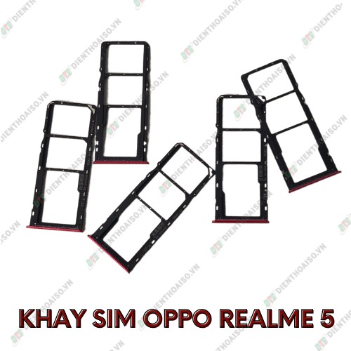 SIM tray Oppo realme 5 đỏ