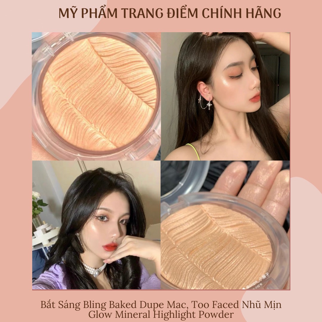 Phấn Nhũ Bắt Sáng Glow Mineral Highlight Dupe Mac