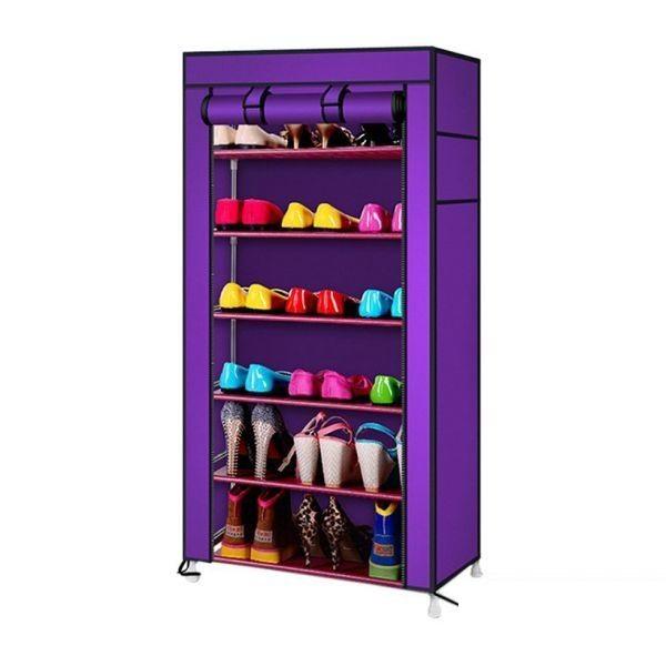 [HCM]Tủ vải đựng giày dép 1 buồng 6 ngăn (giao ngẫu nhiên màu)