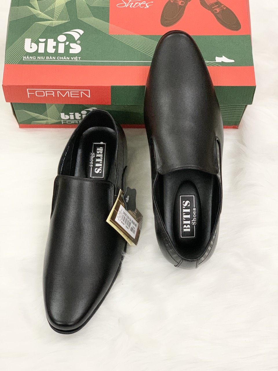 Giày Tây Da Nam Cao Cấp Biti's X DVM29077DEN (ĐEN)