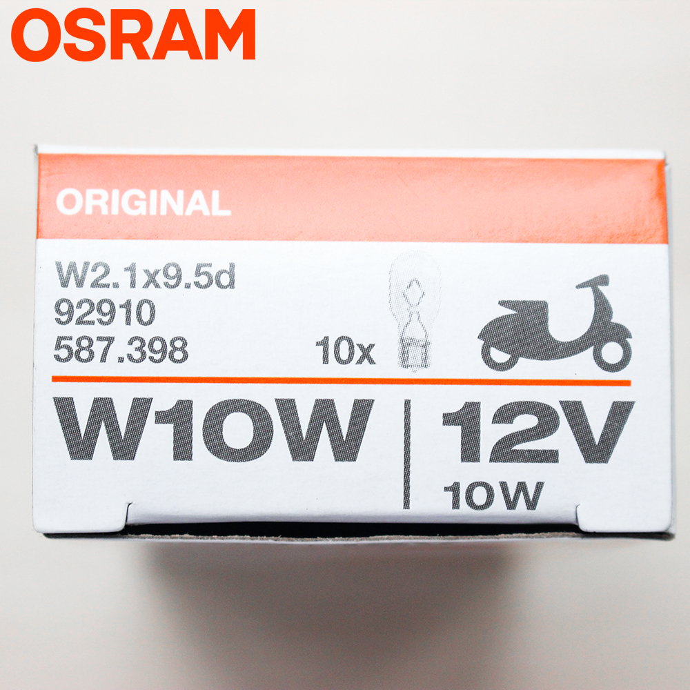 Bóng đèn Halogen OSRAM T13 xi nhan vàng nhiều dòng xe máy Wave, Dream, Future,..(92910A)