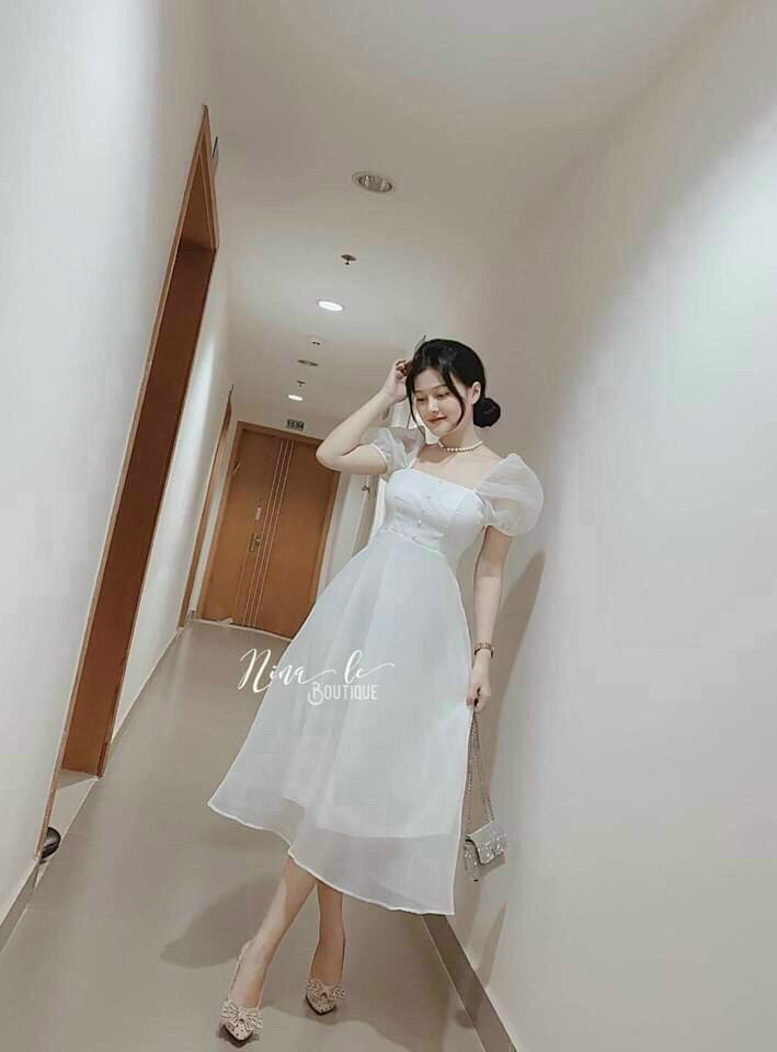 [HCM]ĐÀM DẠ HỘI CÓ MÚT NGỰC CHẤT VOAN TƠ BÓNG KÈM LÓT cao cấp giá rẻ sang trọng dự tiệc cưới dạo phố cực chất [vải xịn] Đầm váy nữ thời trang