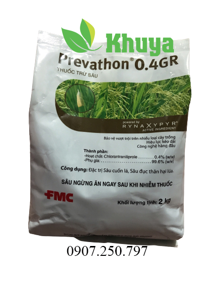 Trừ sâu prevathon 0.4gr gói 2kg sâu cuốn lá - sâu đục thân