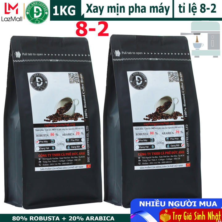 1kg cà phê bột pha máy Espresso ( 80% Robusta + 20% Arabica ) rang medium thương hiệu cà phê rang mộc DUC ANH COFFEE – DUC ANH COFFEE – top1shop