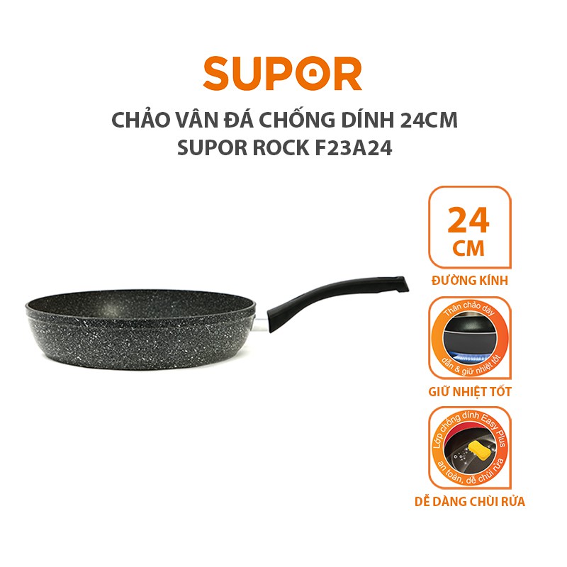 Chảo vân đá chống dính Supor F23A24
