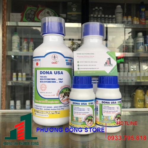 Thuốc diệt muỗi và côn trùng DONA USA (chai 1 lít)