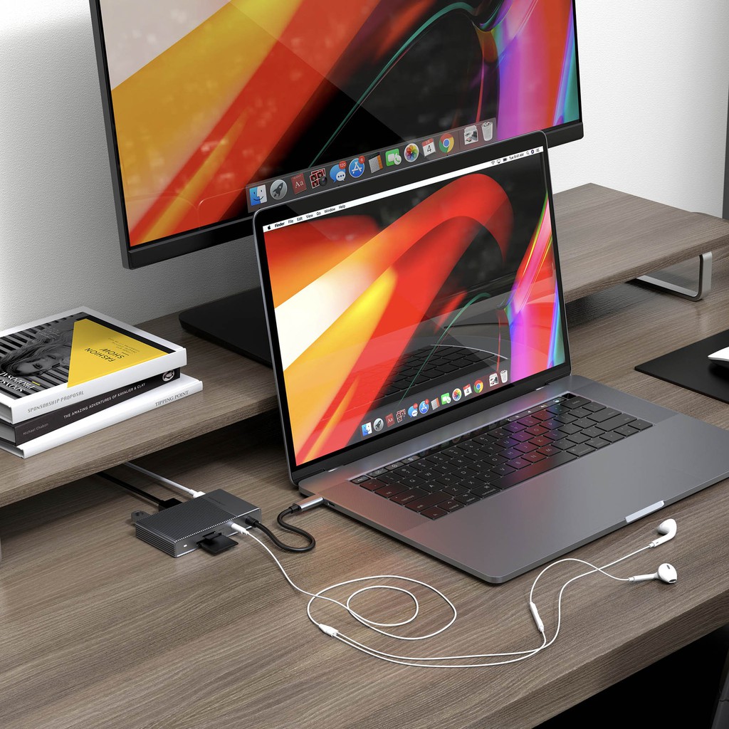 Hub HyperDrive Gen 2 6IN1 Cổng Chuyển Type C Dành Cho Macook/iPad Pro/PC/Devices - G206