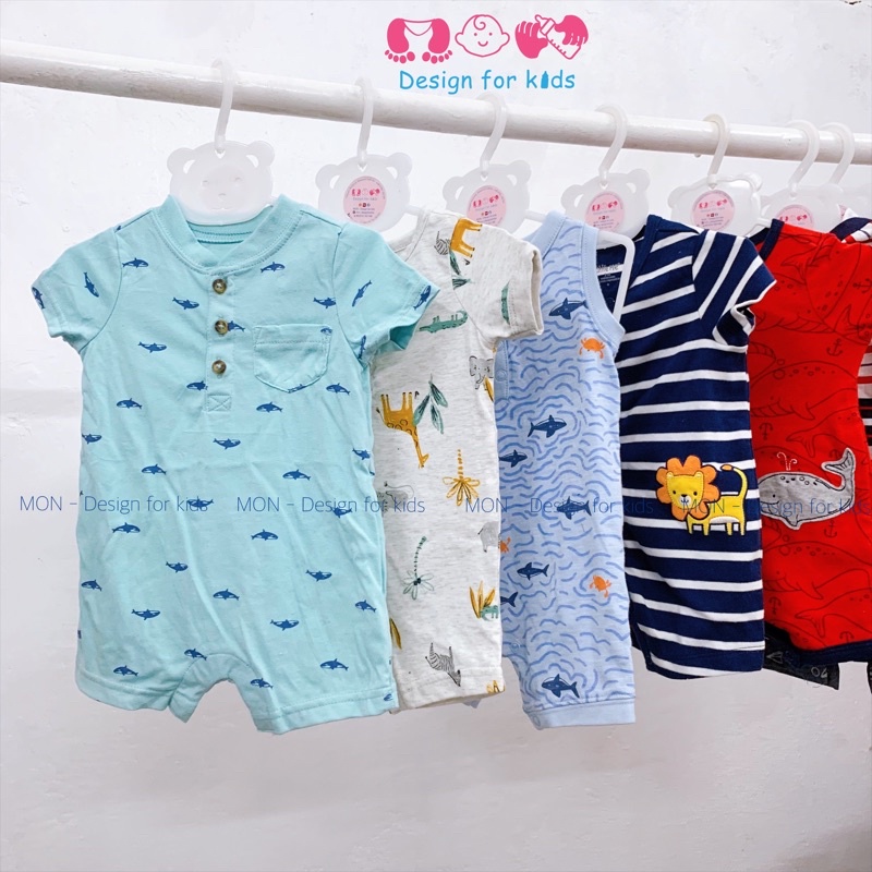 (Size 0-3m) Bộ body đùi, romper xuất dư Car.ter.s cho bé trai (chọn mẫu)
