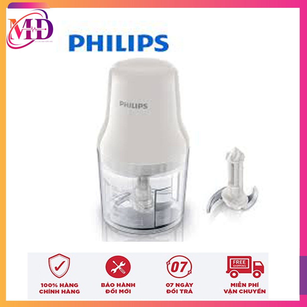 Máy Xay Thịt Philips HR1393 (0.7L) - Hàng chính hãng