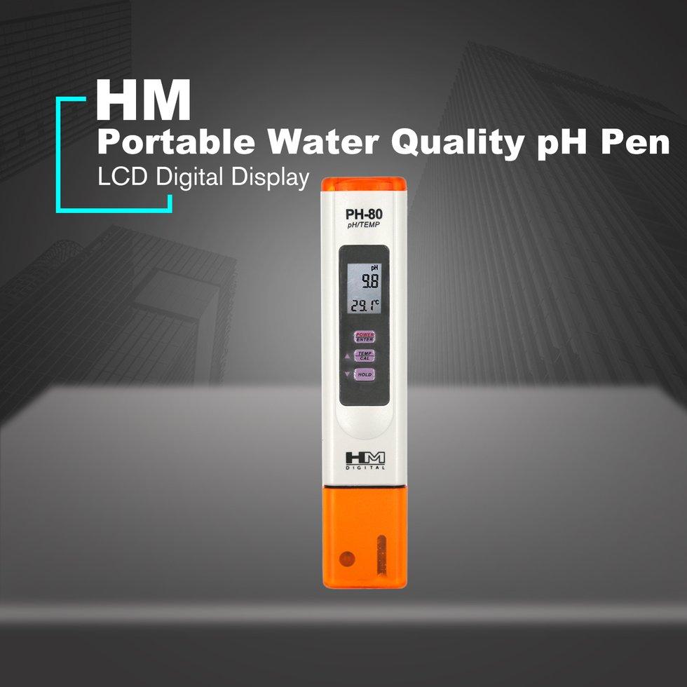 Máy đo PH nước PH 80 đo pH bể cá, ao nuôi thuỷ sản kèm dung dịch chuẩn PH