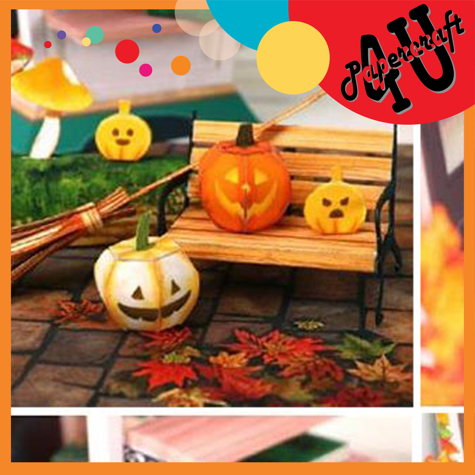 Mô hình giấy 3D cửa hàng Halloween