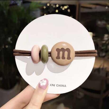 Dây buộc tóc kẹo M&M dễ thương