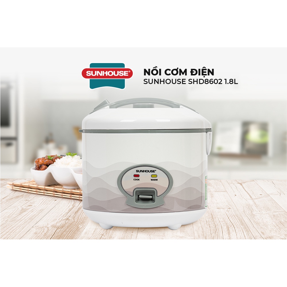 Nồi cơm điện 1.8L SUNHOUSE SHD8602