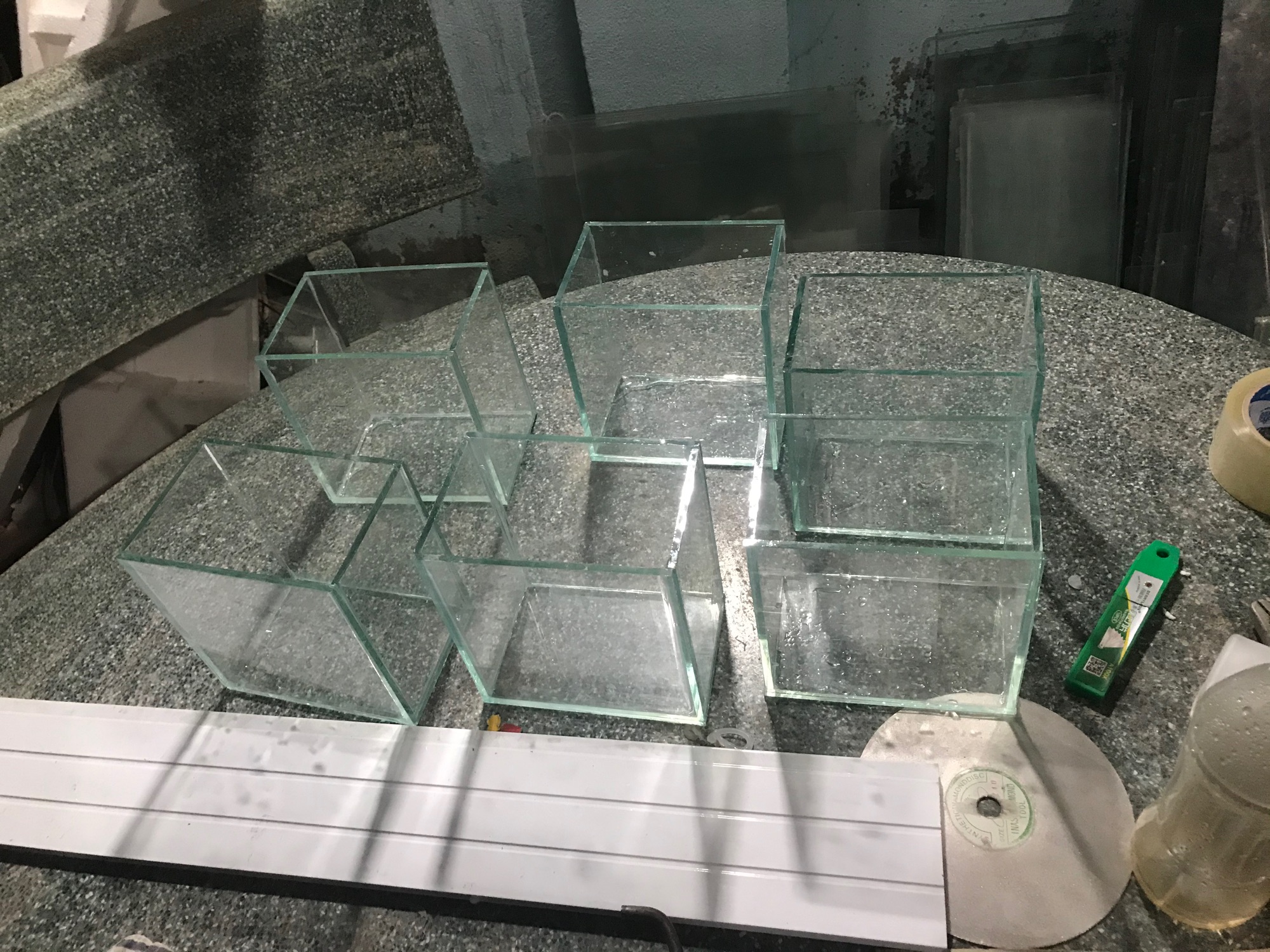 6 bể cá mini 10x15x15 cm kính 5li