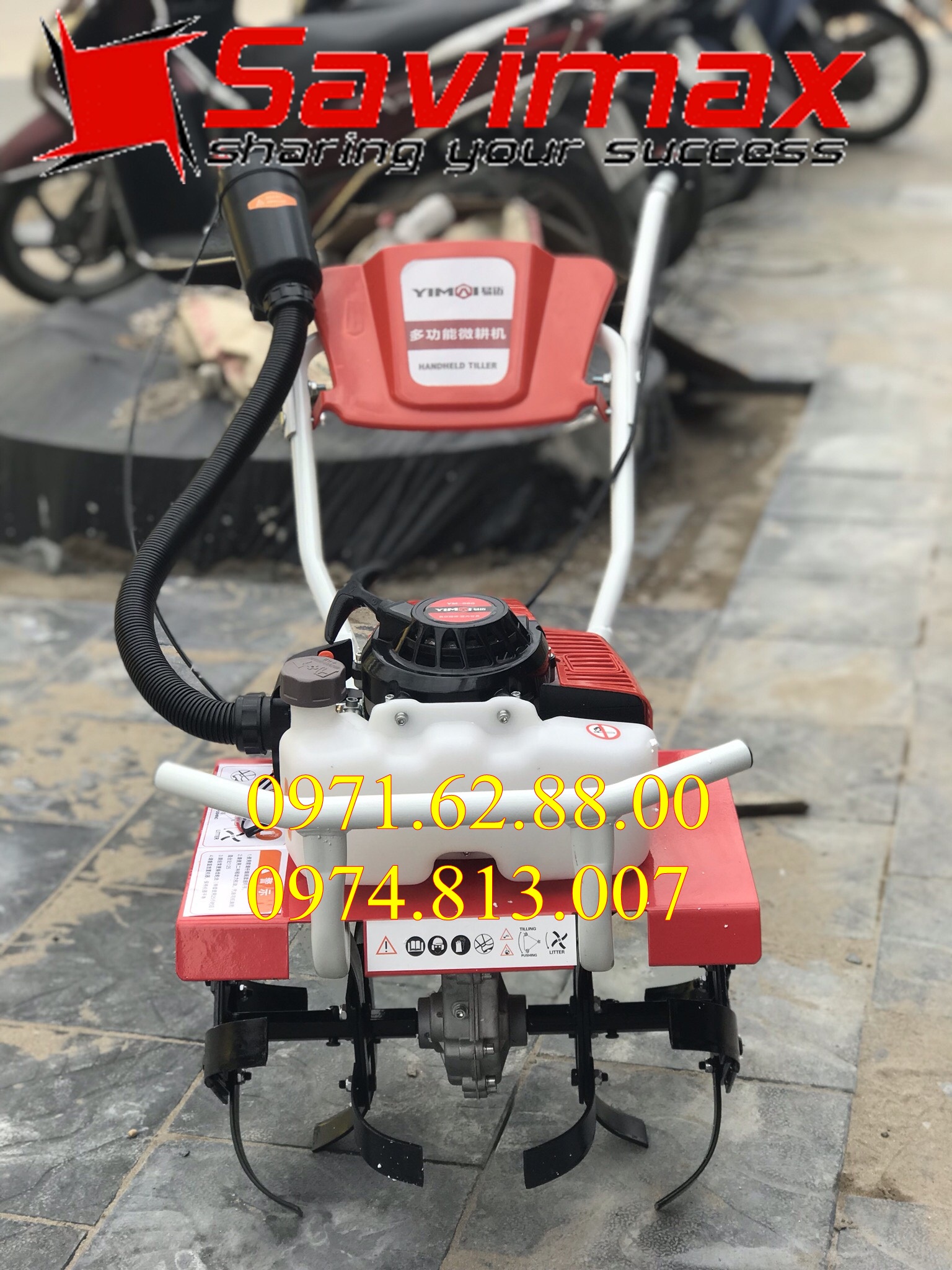 [Trả góp 0%]Máy xới đất mini làm vườn chạy xăng pha nhớt