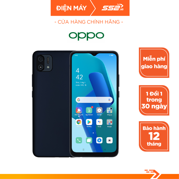 Điện thoại di động Oppo A16K (3+32G) Đen mạnh mẽ - Bảo Hành Chính Hãng - Điện Máy S52