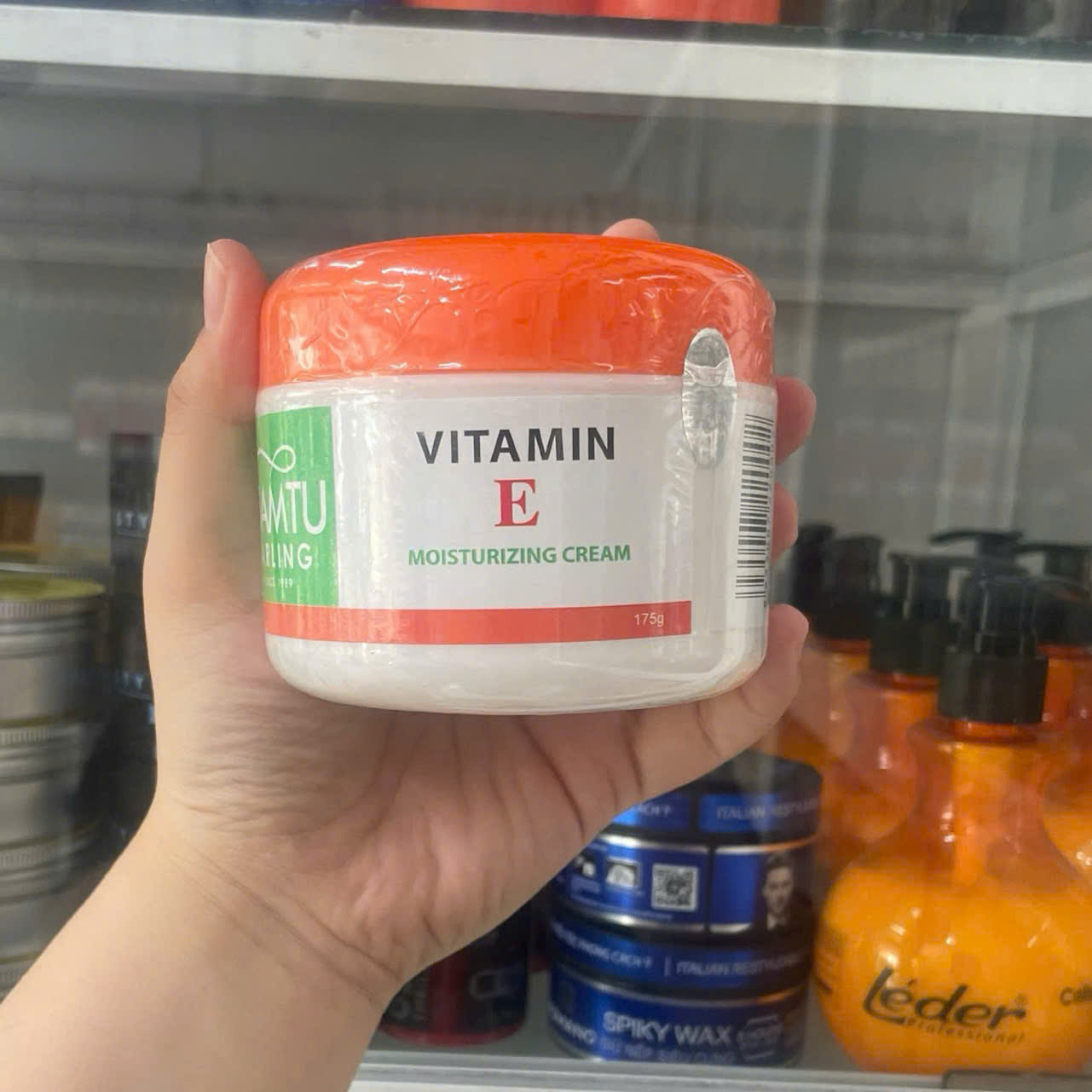 Vitamin E Orange Facial Massage Cream Jar