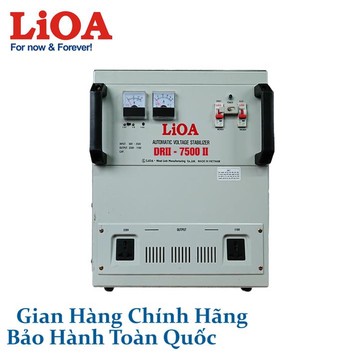 [Trả góp 0%] Ổn áp 1 pha LiOA DRII-7500II