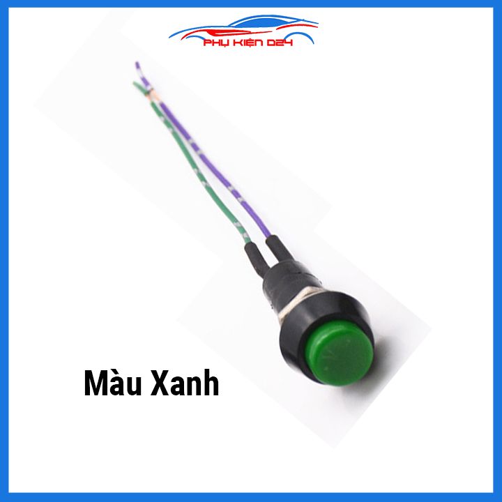 Công tắc tròn bật- tắt màu xanh /màu đỏ 33x18mm đa năng  kích thước nhỏ gọn, dễ dàng lắp đặt