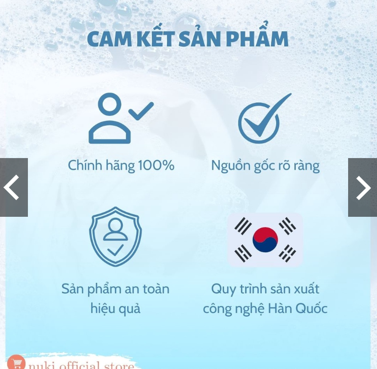 Nước giặt Nuki Blue Hàn Quốc