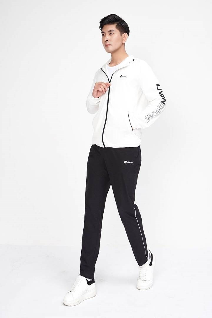 Quần Gió Nam LIVAN SPORT Phối Viền Cao Cấp 024