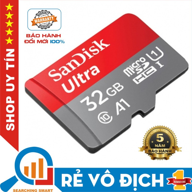 Thẻ nhớ Micro SDHC Ultra Sandisk 32GB - Bảo hành 5 năm
